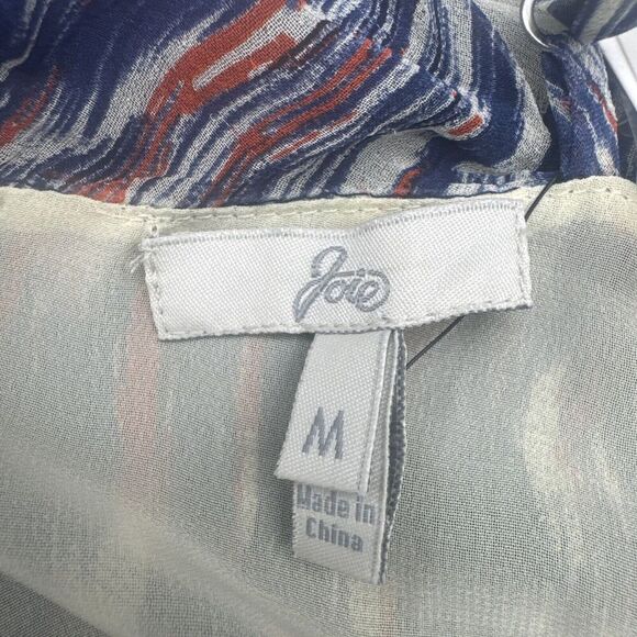 JOIE Rominette Pure Silk Multi Color Lined Ruffle Sleeveless Maxi Dress Sz M NEW - Picture 7 of 10